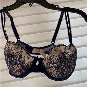 COPY -Lace half cup push up bra